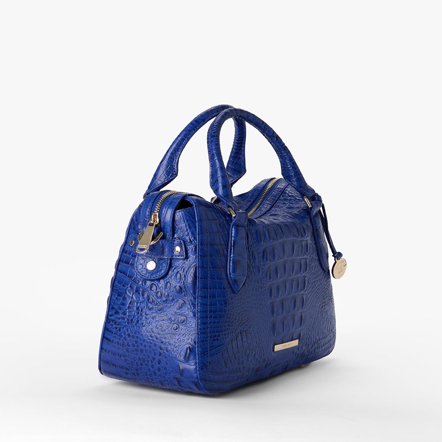 Brahmin Alden Road Collection Micaela Satchel, Blue