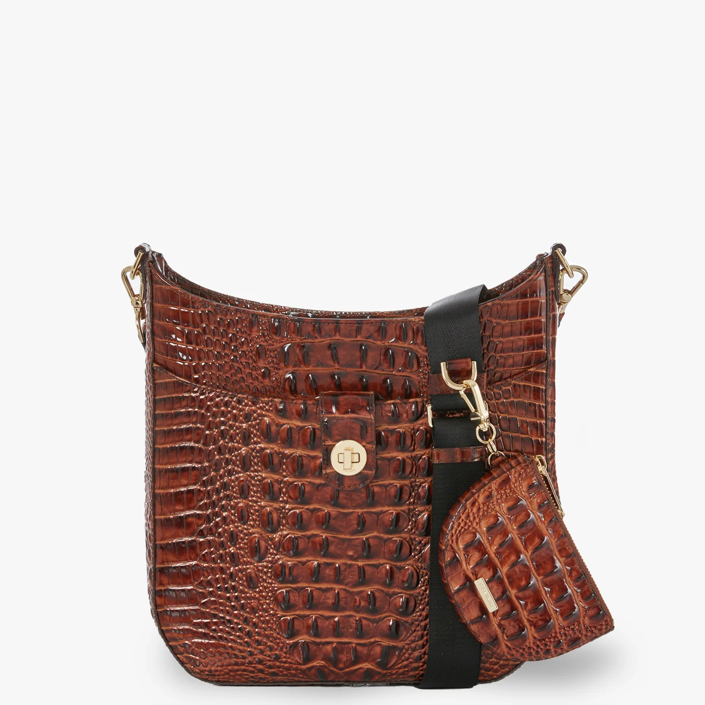 Brahmin Melbourne Collection Leia Crossbody, Bellbottom Blue