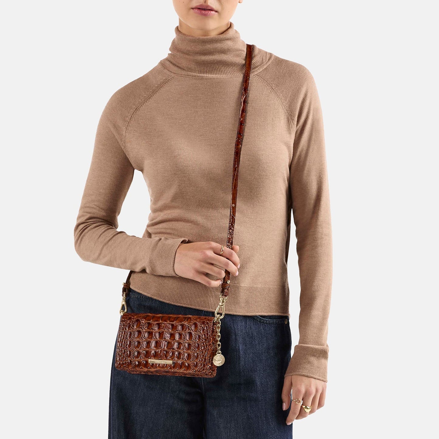 Brahmin Melbourne Collection Minuette Crossbody, Retro Blue