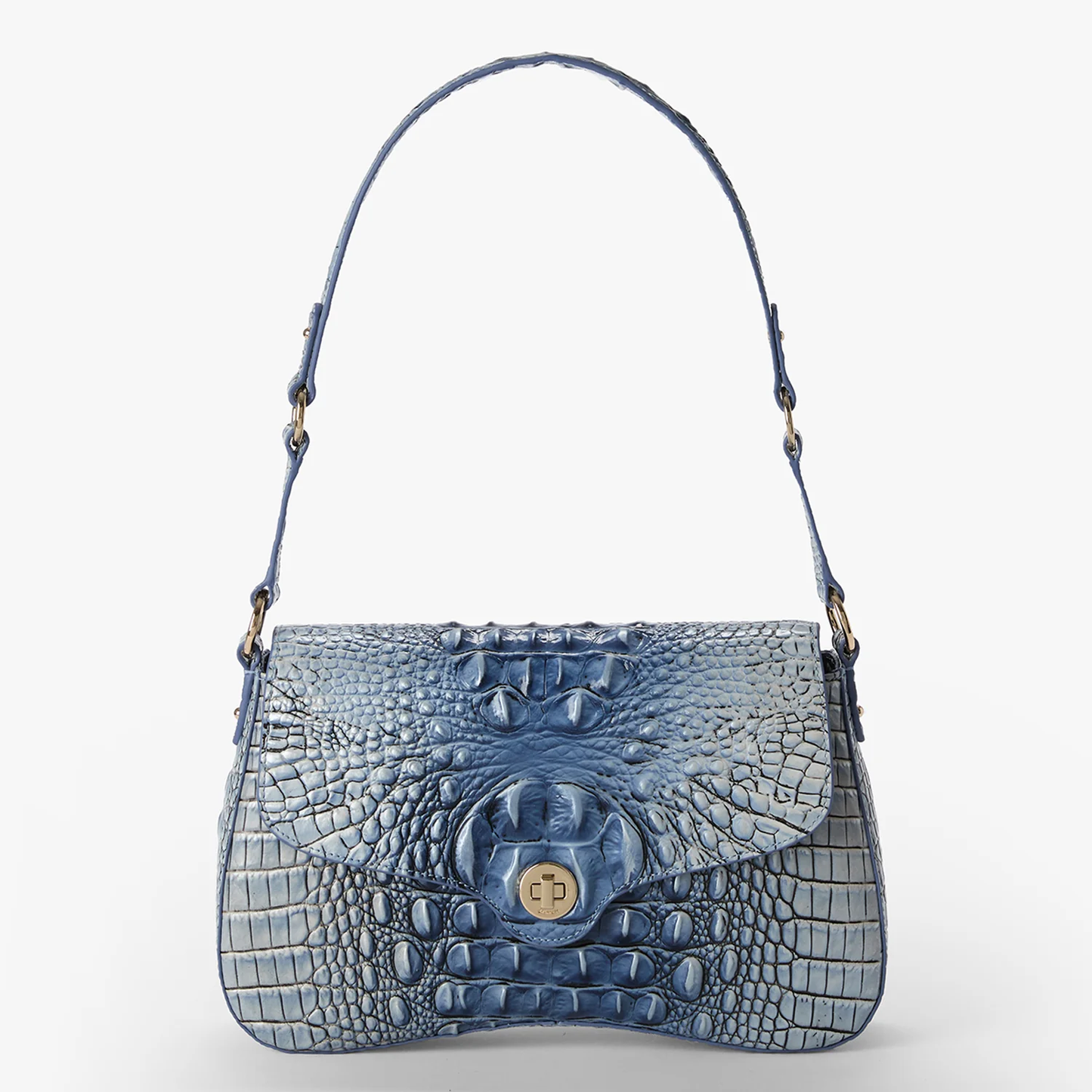 Brahmin Melbourne Collection Neridia Shoulder Bag, Bellbottom Blue