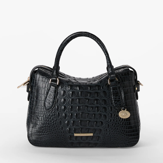 Brahmin Alden Road Collection Micaela Satchel, Black