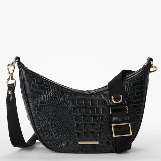 Brahmin Alden Road Collection Percy Crossbody, Black