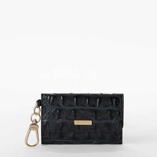 Brahmin Alden Road Collection Ricki Clip on Wallet, Black
