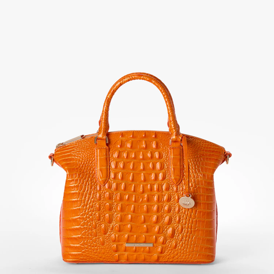 Brahmin Melbourne Collection Duxbury Satchel, Mango Orange