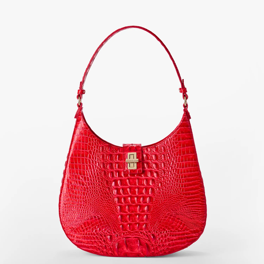 Brahmin Melbourne Collection Fallon Shoulder Bag, Sriracha