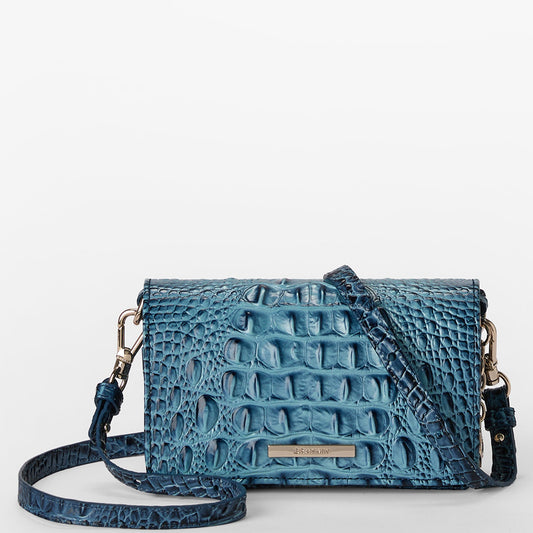 Brahmin Melbourne Collection Minuette Crossbody, Retro Blue