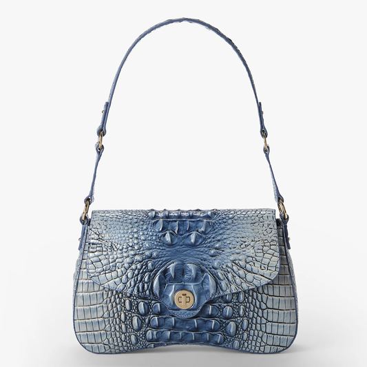 Brahmin Melbourne Collection Neridia Shoulder Bag, Bellbottom Blue