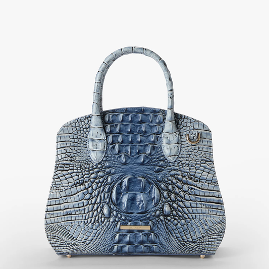 Brahmin Melbourne Collection Rosetta Satchel, Bellbottom Blue