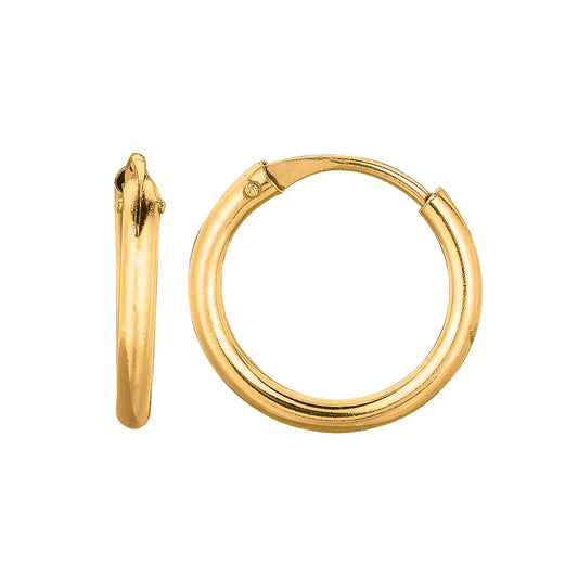 14k Gold Endless Hoop Earrings